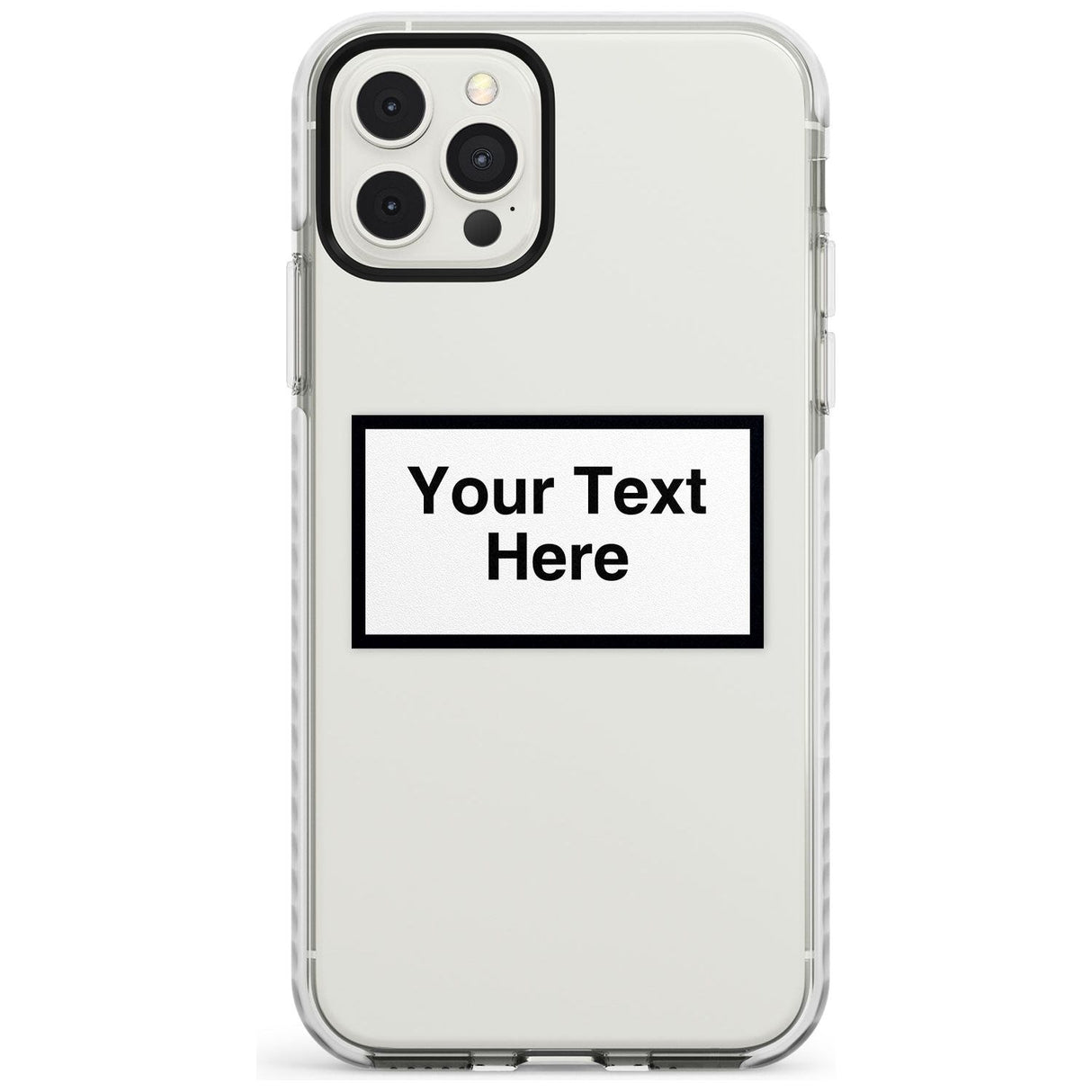 Personalised Create your own Warning Label Impact Phone Case for iPhone 11, iphone 12