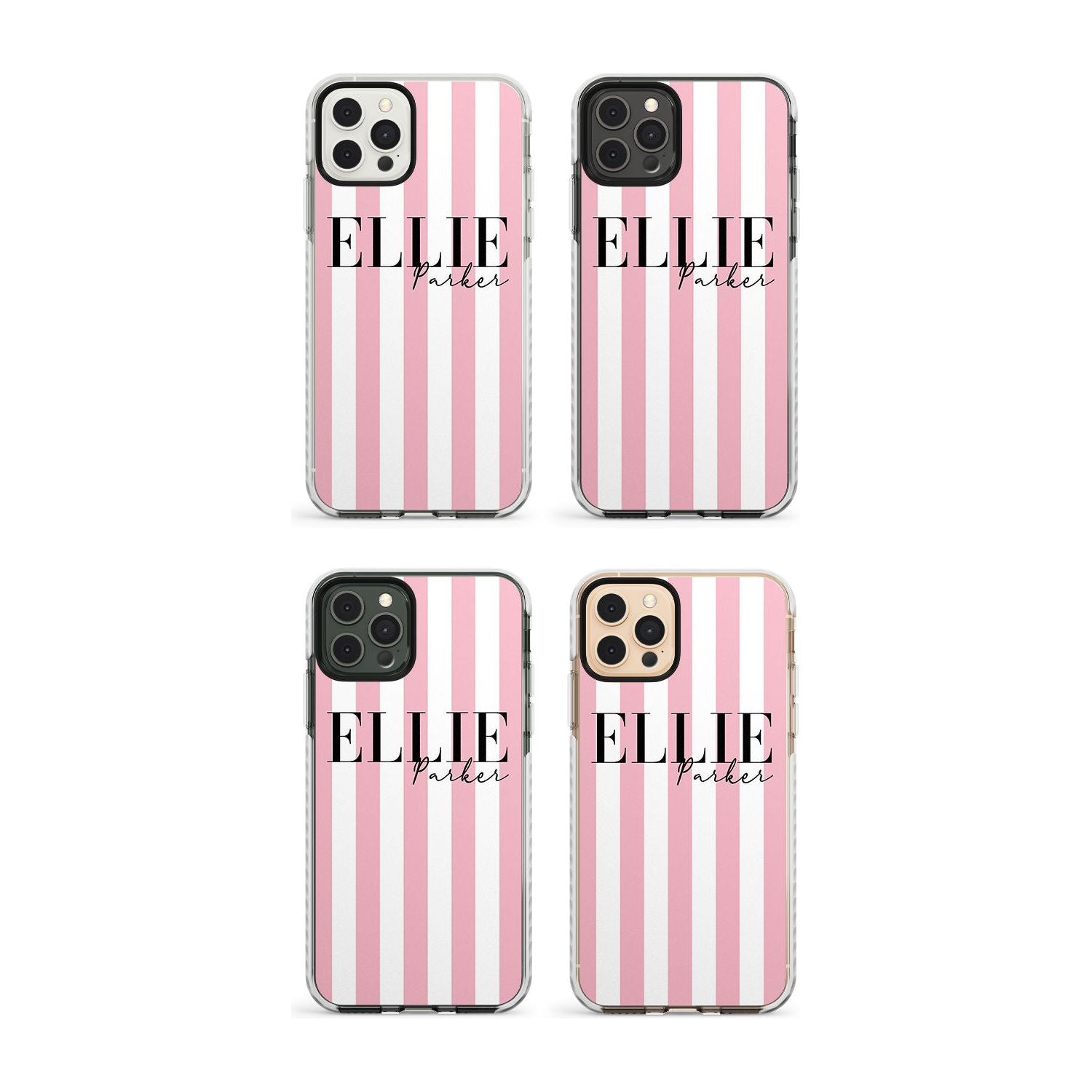 White Stars on Clear Impact Phone Case for iPhone 11, iphone 12