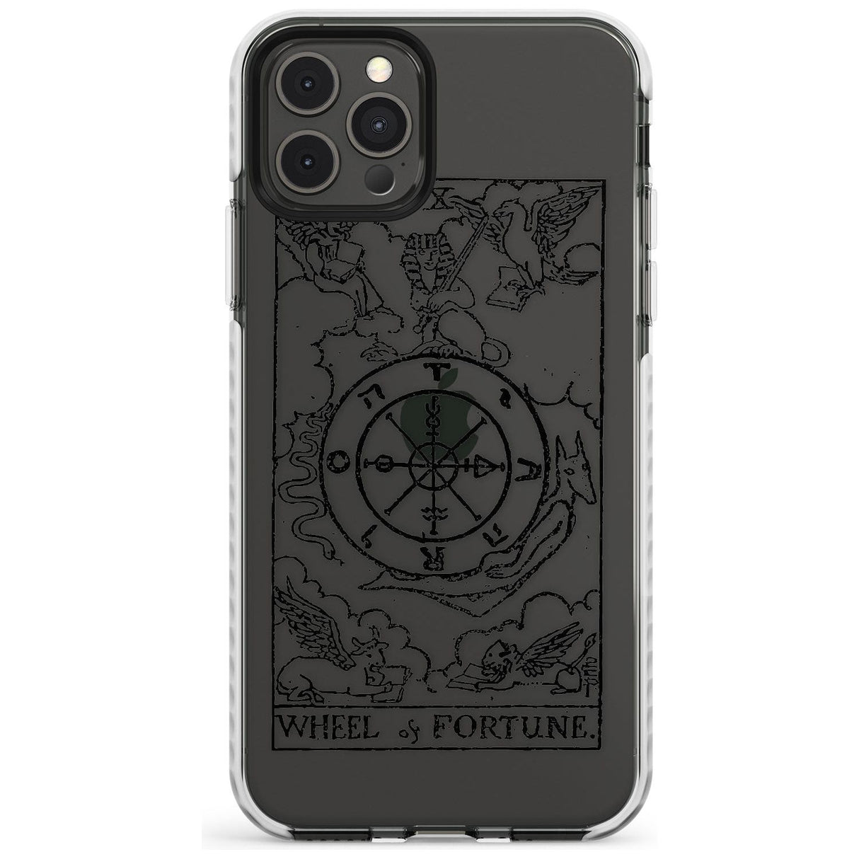 Wheel of Fortune Tarot Card - Transparent Slim TPU Phone Case for iPhone 11 Pro Max