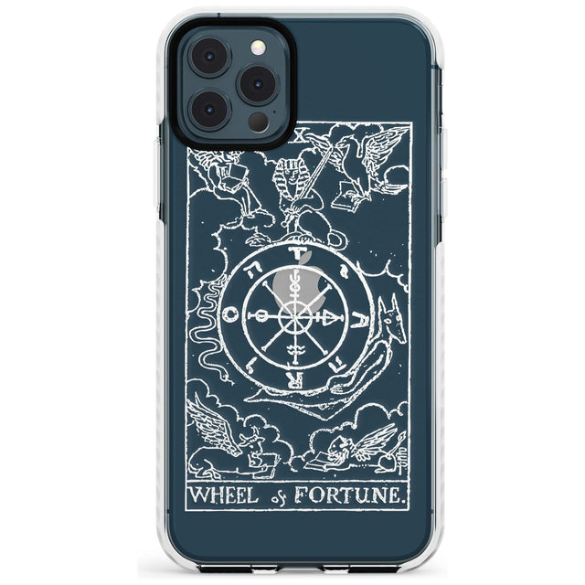 Wheel of Fortune Tarot Card - White Transparent Slim TPU Phone Case for iPhone 11 Pro Max