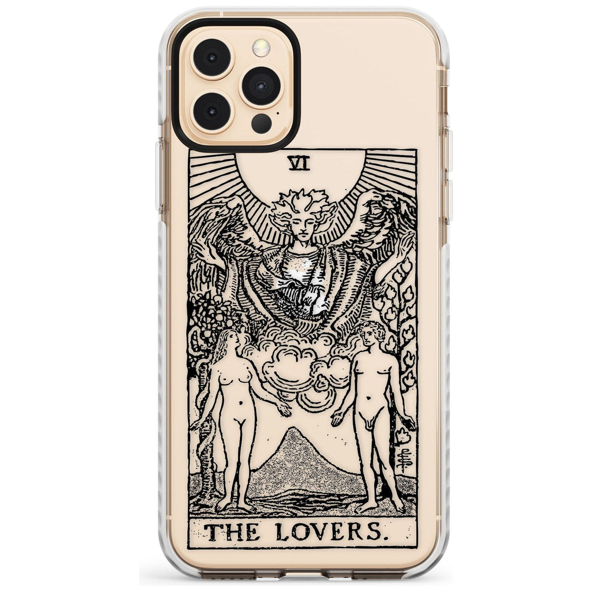 The Lovers Tarot Card - Transparent Slim TPU Phone Case for iPhone 11 Pro Max