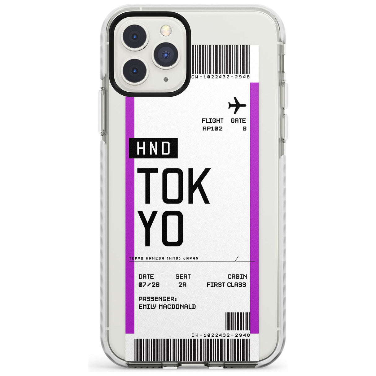 Tokyo Boarding Pass iPhone Case  Impact Case Custom Phone Case - Case Warehouse