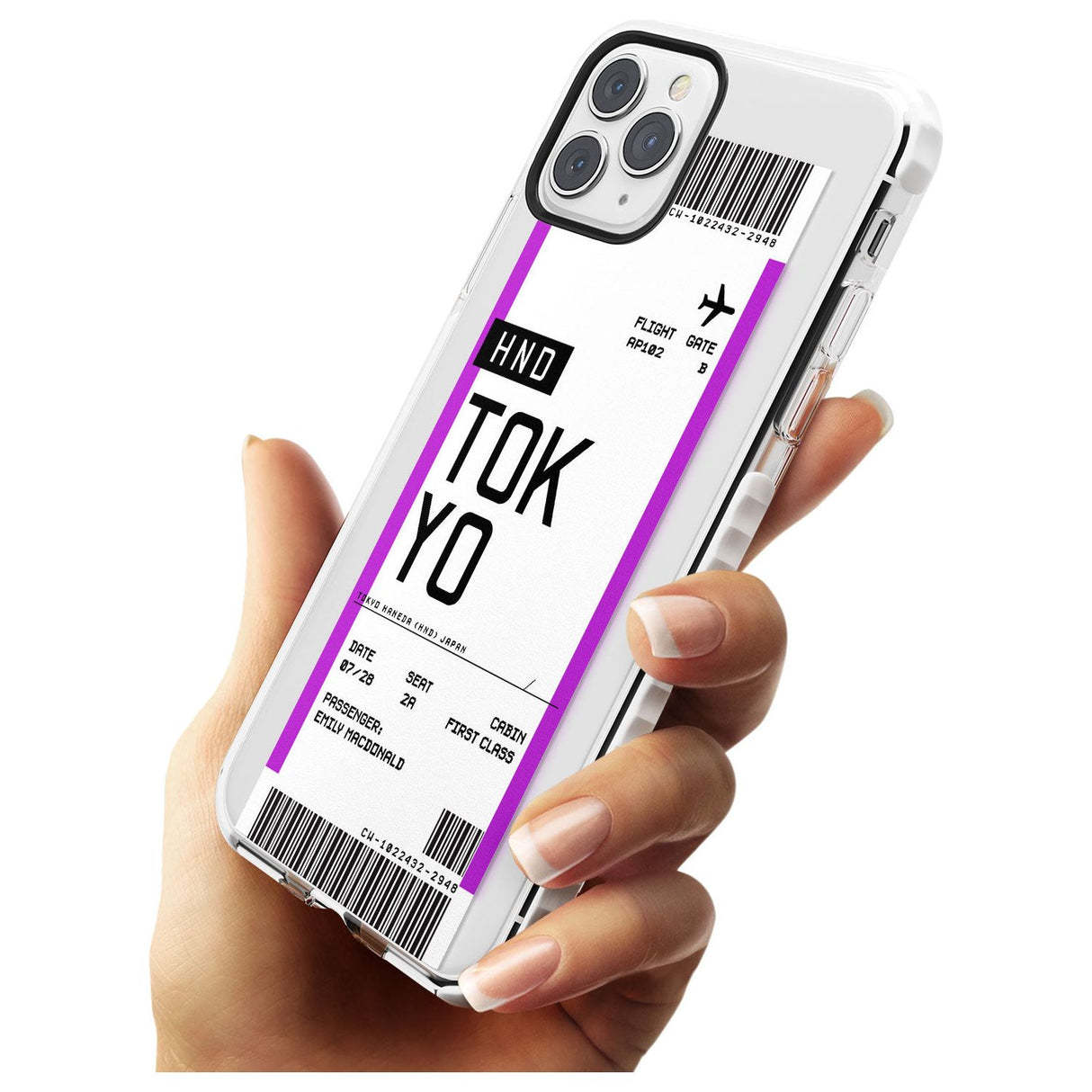 Tokyo Boarding Pass iPhone Case   Custom Phone Case - Case Warehouse