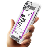 Tokyo Boarding Pass iPhone Case   Custom Phone Case - Case Warehouse