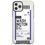 Washington D.C. Boarding Pass iPhone Case  Impact Case Custom Phone Case - Case Warehouse