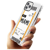 Miami Boarding Pass iPhone Case   Custom Phone Case - Case Warehouse