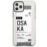 Osaka Boarding Pass iPhone Case  Impact Case Custom Phone Case - Case Warehouse