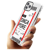 Singapore Boarding Pass iPhone Case   Custom Phone Case - Case Warehouse