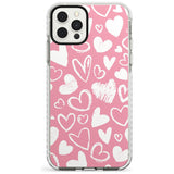 Chalk Hearts Impact Phone Case for iPhone 11 Pro Max