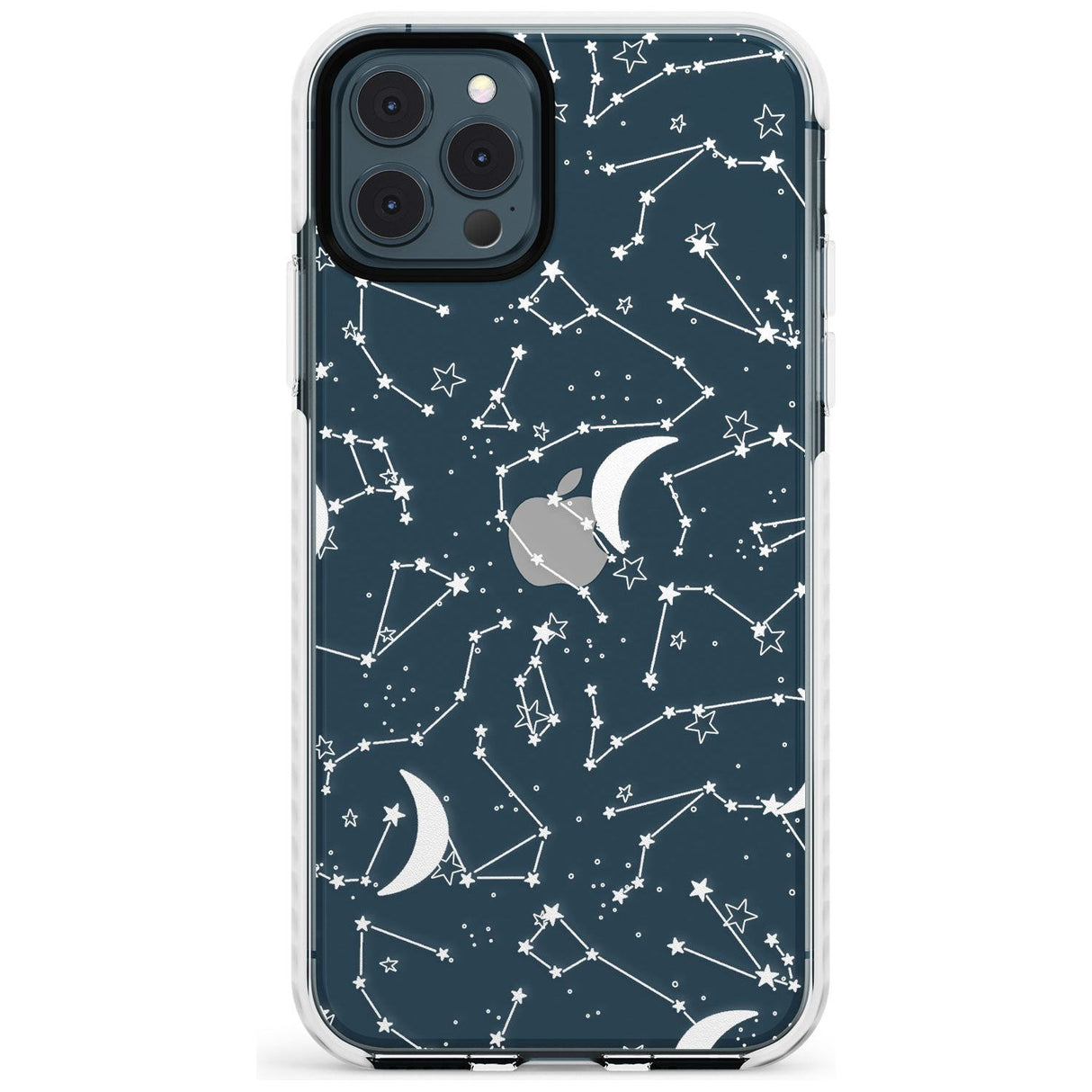 White Constellations on Clear Slim TPU Phone Case for iPhone 11 Pro Max