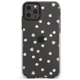 White Stars on Clear Impact Phone Case for iPhone 11, iphone 12