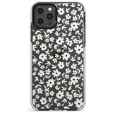 Floral Print on Clear - Cute Floral Design Slim TPU Phone Case for iPhone 11 Pro Max