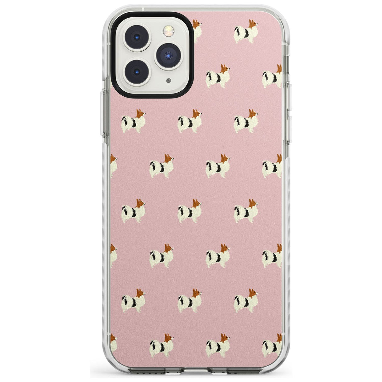 Papillon Dog Pattern Impact Phone Case for iPhone 11 Pro Max