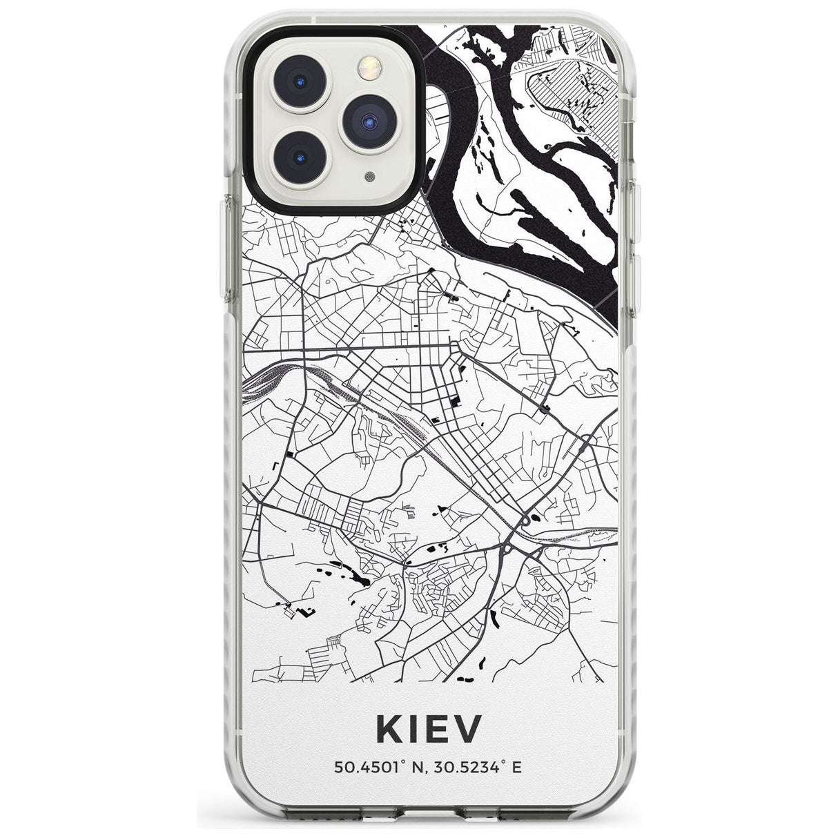 Map of Kiev, Ukraine Impact Phone Case for iPhone 11 Pro Max