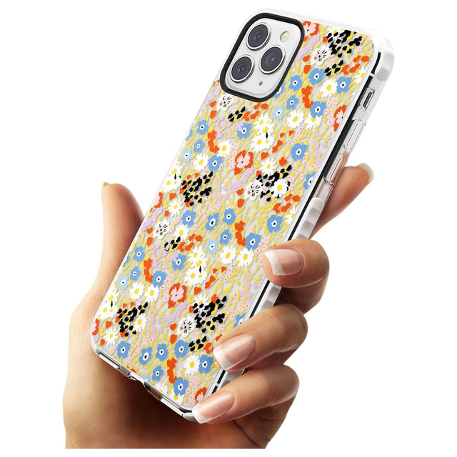 Busy Floral Mix: Transparent Slim TPU Phone Case for iPhone 11 Pro Max