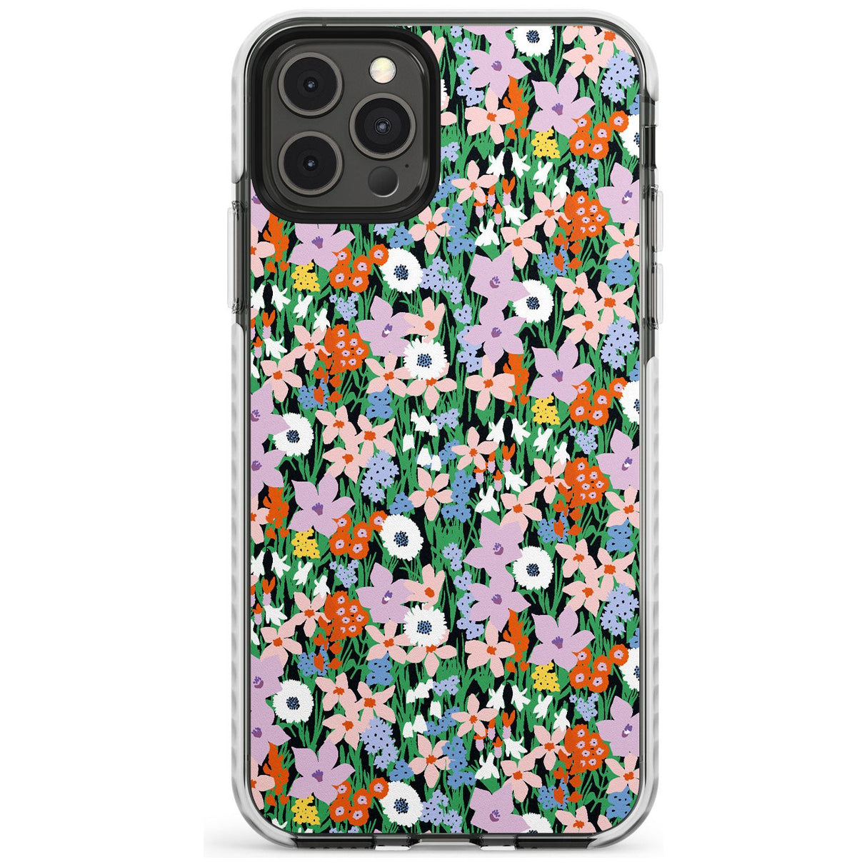 Jazzy Floral Mix: Solid Slim TPU Phone Case for iPhone 11 Pro Max
