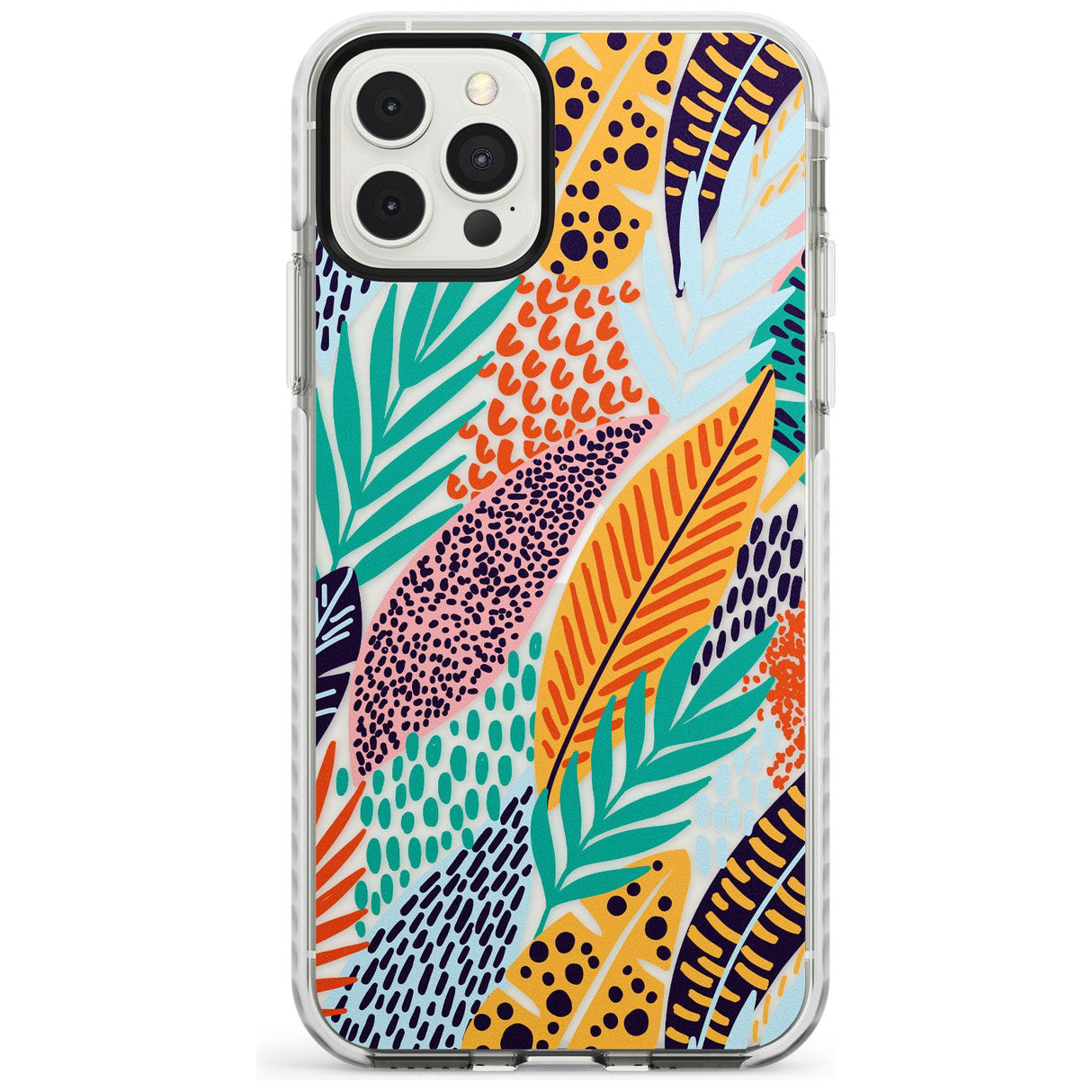 Abstract Leaves Impact Phone Case for iPhone 11, iphone 12