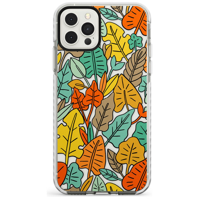 Abstract Leaves Impact Phone Case for iPhone 11, iphone 12