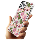 Leafy Floral Pattern Transparent Design Impact Phone Case for iPhone 11 Pro Max