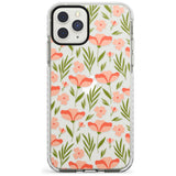 Pink Petals Transparent Floral Impact Phone Case for iPhone 11 Pro Max