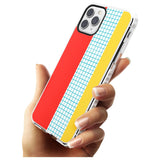 Abstract Grid Red, Blue, Yellow Impact Phone Case for iPhone 11 Pro Max