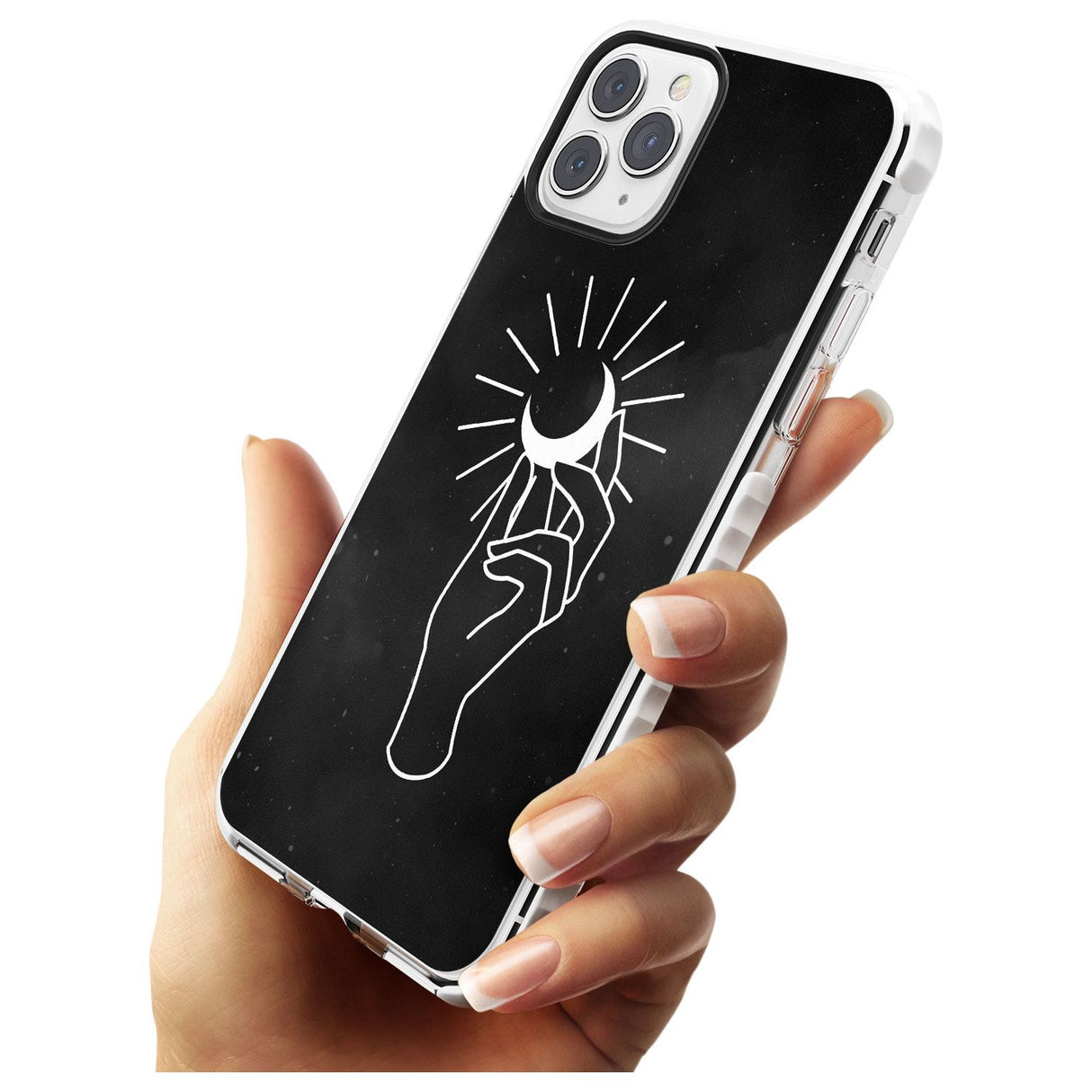 Hand Holding Moon Slim TPU Phone Case for iPhone 11 Pro Max