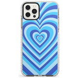 Blue Heart Illusion Impact Phone Case for iPhone 11 Pro Max