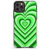 Green Heart Illusion Impact Phone Case for iPhone 11 Pro Max