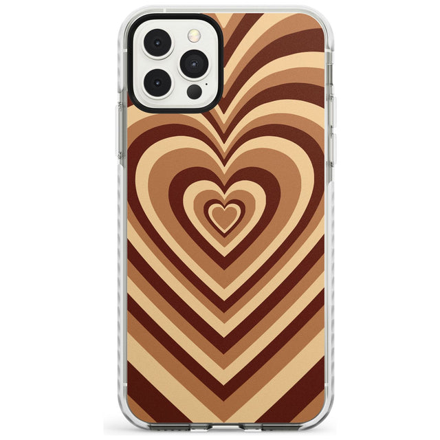 Latte Heart Illusion Impact Phone Case for iPhone 11 Pro Max