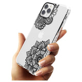 Black Henna Florals Impact Phone Case for iPhone 11 Pro Max