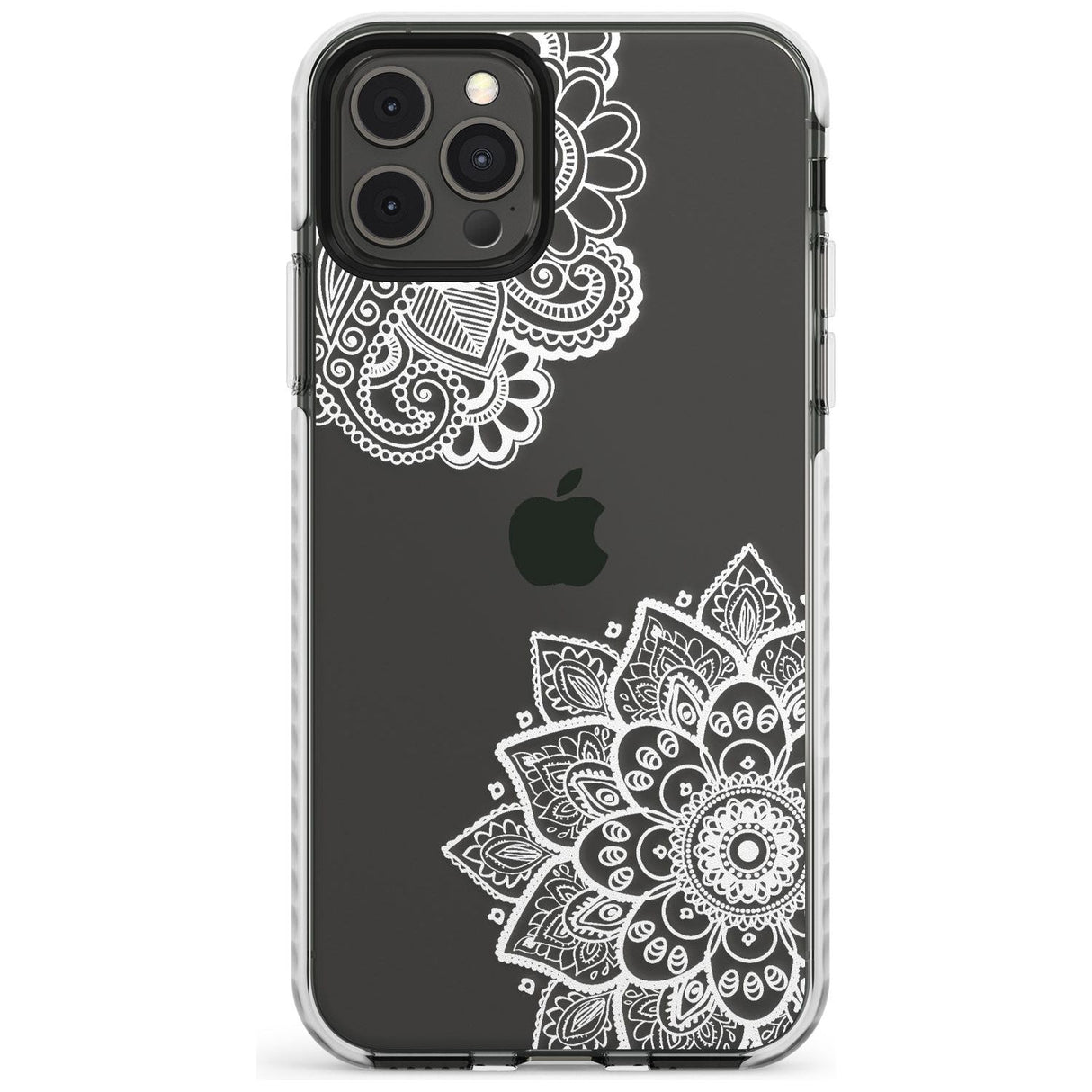 White Henna Florals Impact Phone Case for iPhone 11 Pro Max