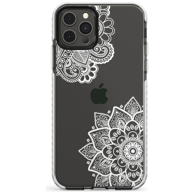 White Henna Florals Impact Phone Case for iPhone 11 Pro Max