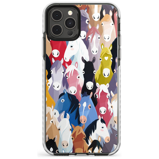 Colourful Horse Pattern Impact Phone Case for iPhone 11 Pro Max