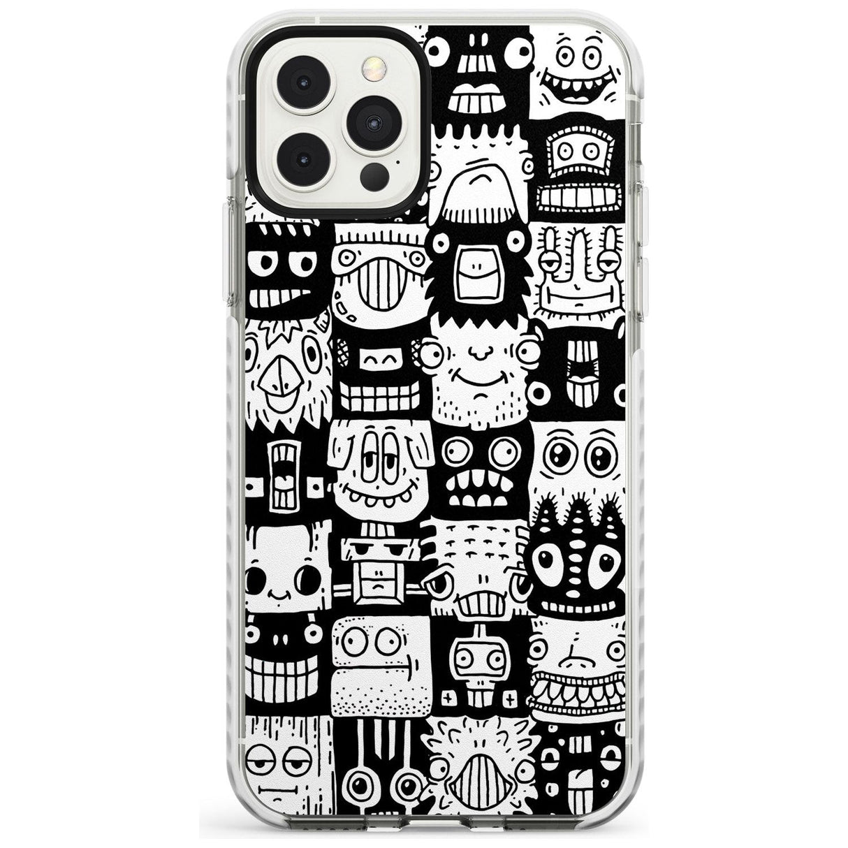 Checkerboard Heads Impact Phone Case for iPhone 11 Pro Max