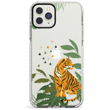 Large Tiger Clear Jungle Cat Pattern Impact Phone Case for iPhone 11 Pro Max