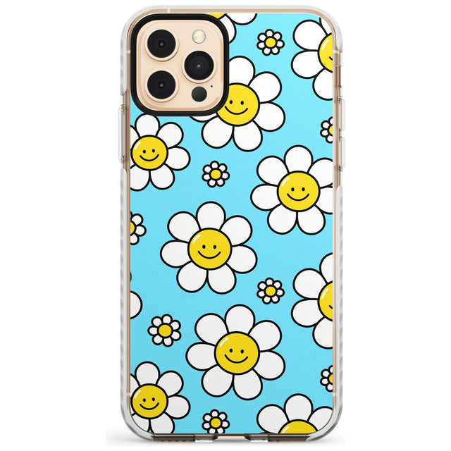 Daisy Faces Kawaii Pattern Impact Phone Case for iPhone 11 Pro Max