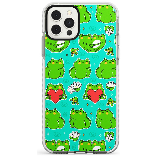 Frog Booty Kawaii Pattern Impact Phone Case for iPhone 11 Pro Max