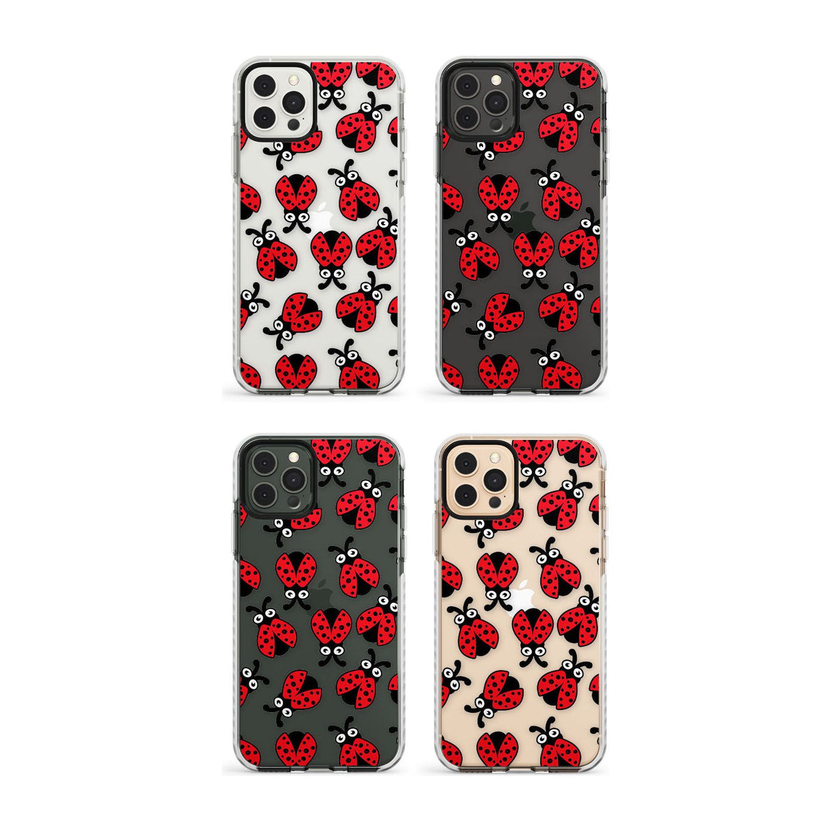 Ladybug Pattern Impact Phone Case for iPhone 11, iphone 12