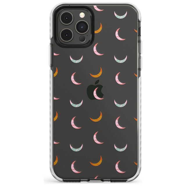 Colourful Crescent Moons Slim TPU Phone Case for iPhone 11 Pro Max