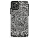 Large White Mandala Transparent Design Slim TPU Phone Case for iPhone 11 Pro Max