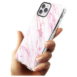 White & Pink Onyx Marble Texture Slim TPU Phone Case for iPhone 11 Pro Max