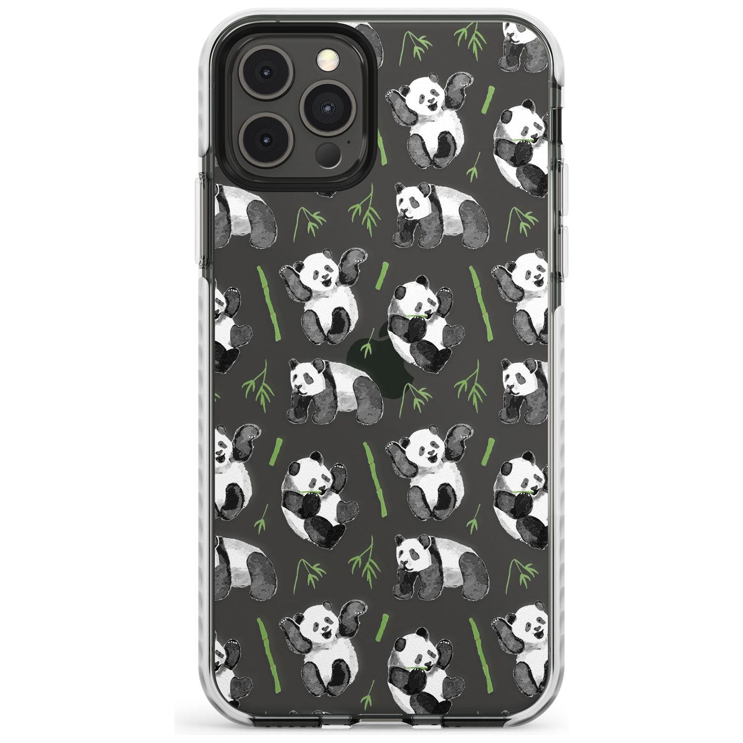 Watercolour Panda Pattern Slim TPU Phone Case for iPhone 11 Pro Max