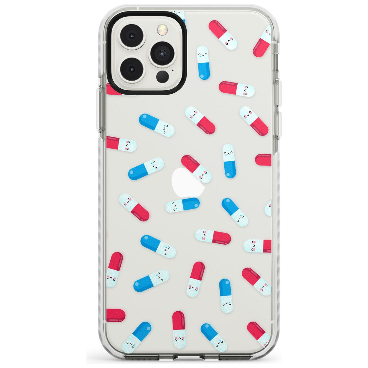 Kawaii Pill Pattern Impact Phone Case for iPhone 11, iphone 12