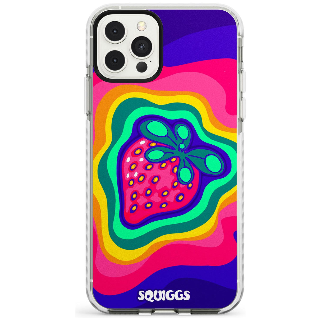 Strawberry Rainbow Slim TPU Phone Case for iPhone 11 Pro Max