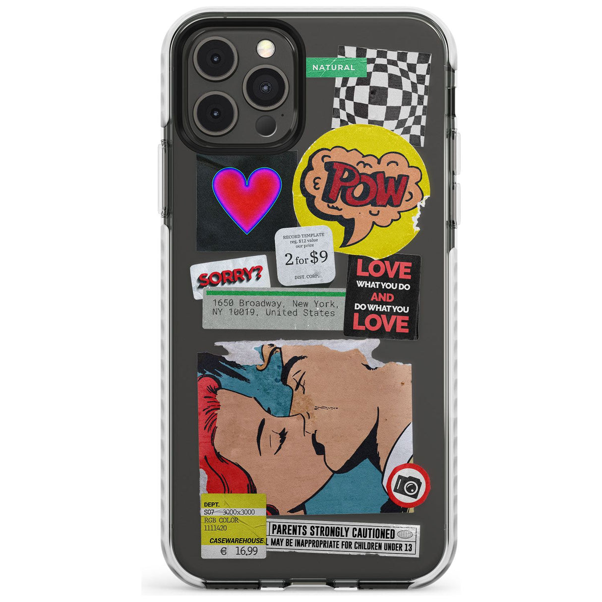 Retro Sticker Mix Slim TPU Phone Case for iPhone 11 Pro Max