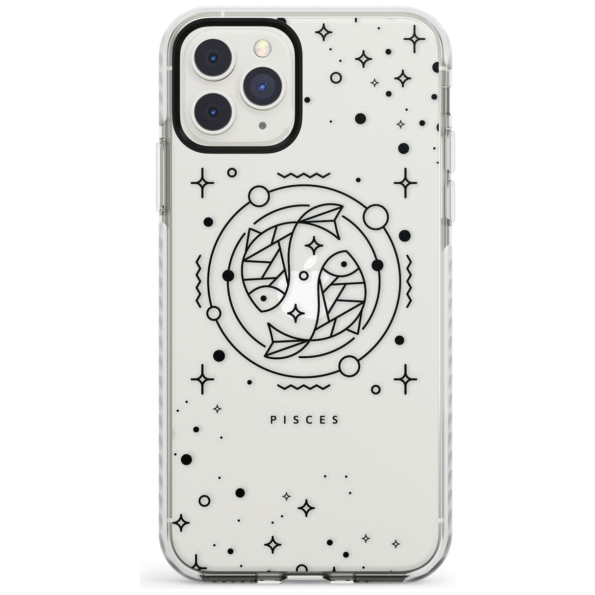 Pisces Emblem - Transparent Design Impact Phone Case for iPhone 11 Pro Max