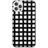 Messy Black Grid - Clear Black Impact Phone Case for iPhone 11 Pro Max