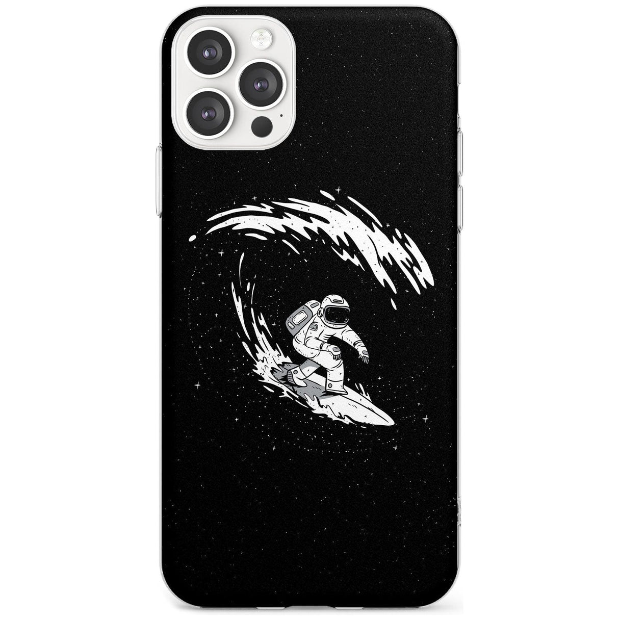 Surfing Astronaut Black Impact Phone Case for iPhone 11 Pro Max