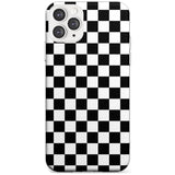 Black Checkered iPhone Case  Slim Case Phone Case - Case Warehouse