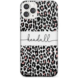 Custom Pink & Cursive Leopard Spots iPhone Case  Slim Case Custom Phone Case - Case Warehouse